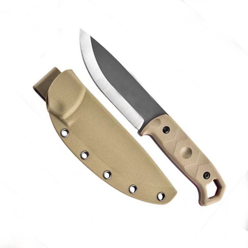 Outdoor self-defense survival portable tactical knife Topps TOPS integrated keel adventure knife D2 steel K sheath meat knife