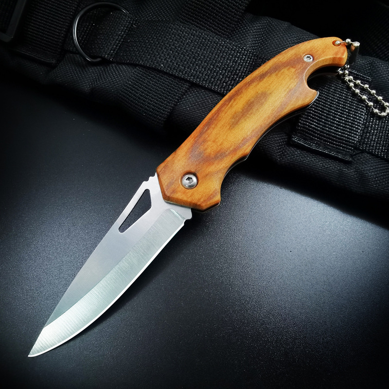 Folding Knife Portable Fruit Knife Car Mini Gadget Stainless Steel Knife Field Anti-body Knife Household Folding Knife