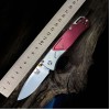 Cross-Border Butterfly 535 Red Aluminum Folding Pocket Knife Wilderness Survival Pocket Knife Edc Folding Knife High Hardness Folding Knife