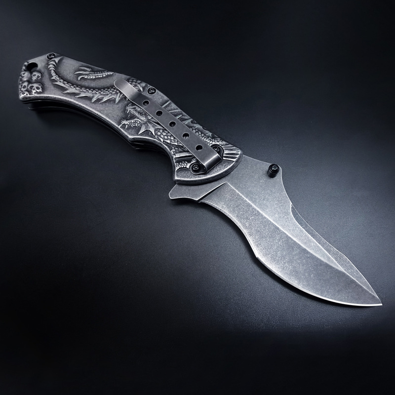 Outdoor knife carry fruit knife relief knife folding self-defense weapons tools foreign trade small commodities military knife