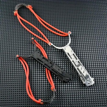 Outdoor self-defense knife creative multifunctional slingshot folding knife portable pocket knife tactical knife high hardness folding knife