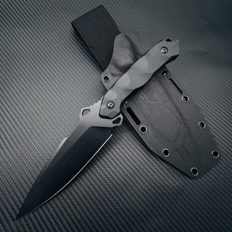 Cross-Border Multifunctional Camping Adventure Outdoor Knife Amazon Portable K-Sheath Dragon Bone Integrated High Hardness Small Straight Knife