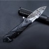 Outdoor self-defense folding knife JEEP show off 3D printed folding knife black titanium handle fruit knife sharp high hardness knife