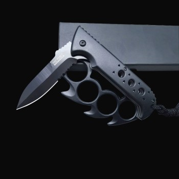 Cross-border outdoor survival finger tiger folding knife hot wheel cool tiger finger window breaker high hardness sharp fruit knife