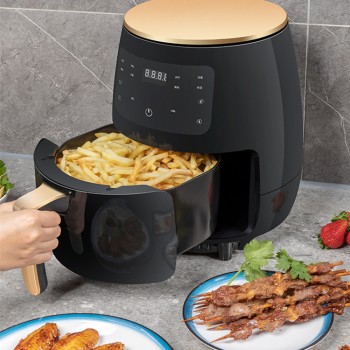 6L foreign trade English home touch screen intelligent air fryer multi-function potato chip machine microwave oven electric oven factory