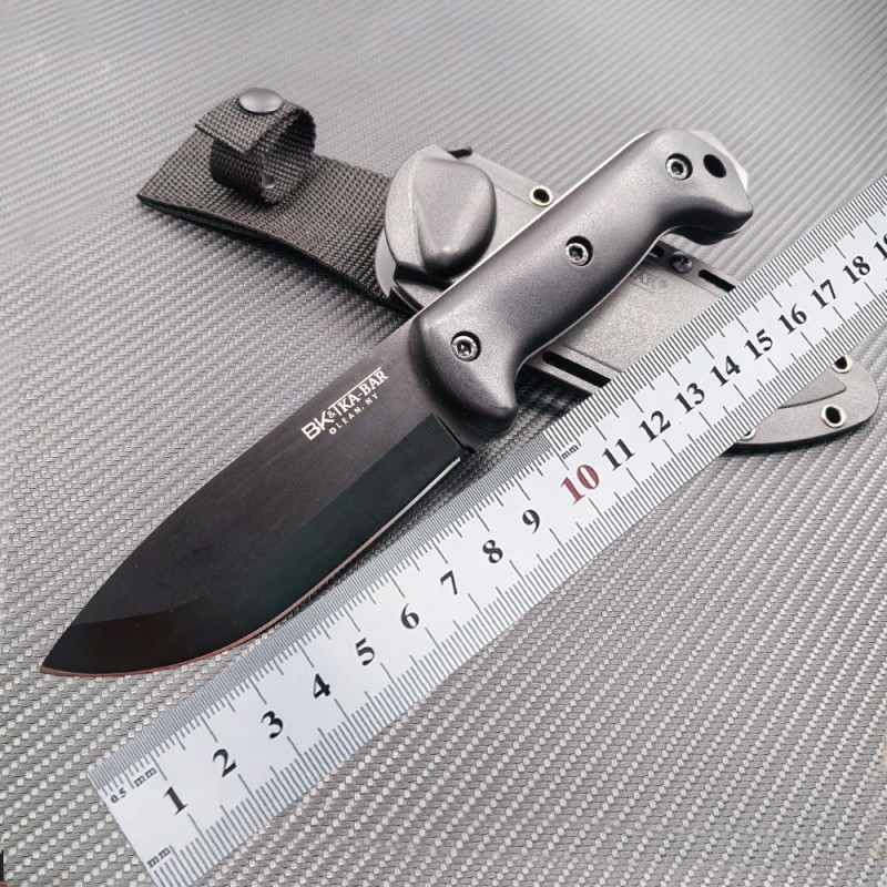 Amazon Outdoor Knife BK2 Wilderness Survival Straight Knife EDC with K-type Scabber Knife Beiye Hunting Anti-body Knife