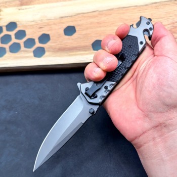 Cross-Border Supply G10 Handle Outdoor Folding Knife Tactical Knife Bottle Opener Window Breaker Portable Knife Pocket Folding Knife