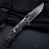 Cross-border embossed steel handle folding knife creative wolf head camping tactical knife portable high hardness stainless steel fruit knife