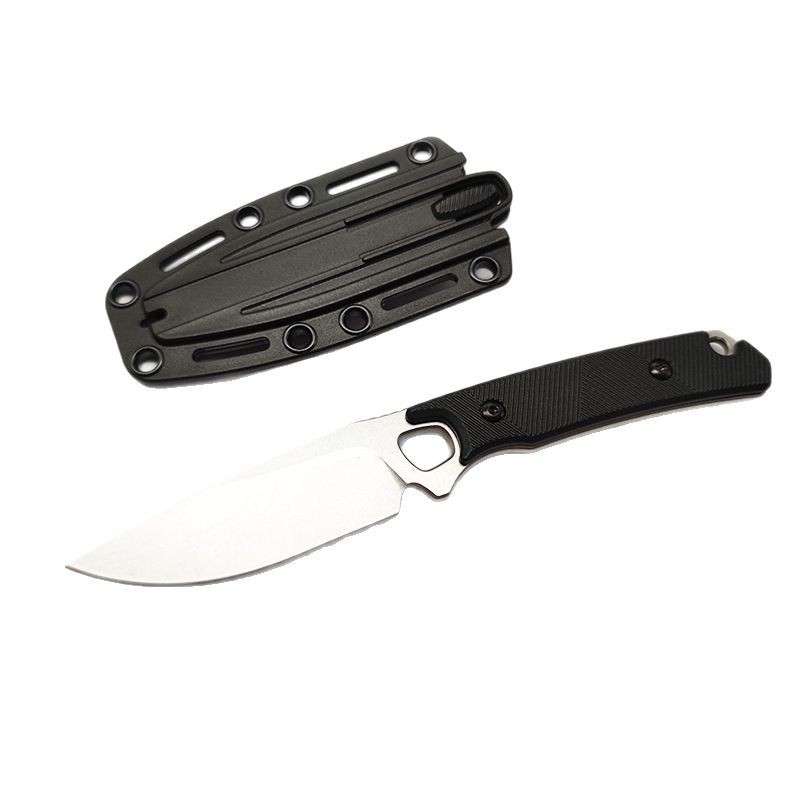 Amazon Supply Knife K-Type Sheath Portable Hiking Knife Survival Knife Tactical Folding Knife G10 Handle Straight Knife
