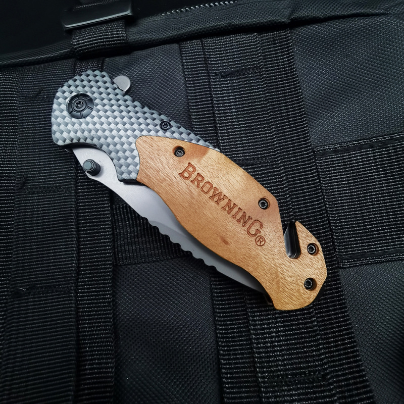 Browning Folding Knife Outdoor Knife Wilderness Survival Military Knife Self-Defense High Hardness Amazon X50 Fruit Knife