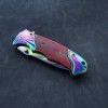 Foreign trade outdoor knife self-defense folding knife colorful field survival saber Amazon TEMU fruit knife wholesale