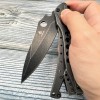 Cross-border source field folding saber stone wash sharp stainless steel folding knife high hardness hunting tool fruit knife