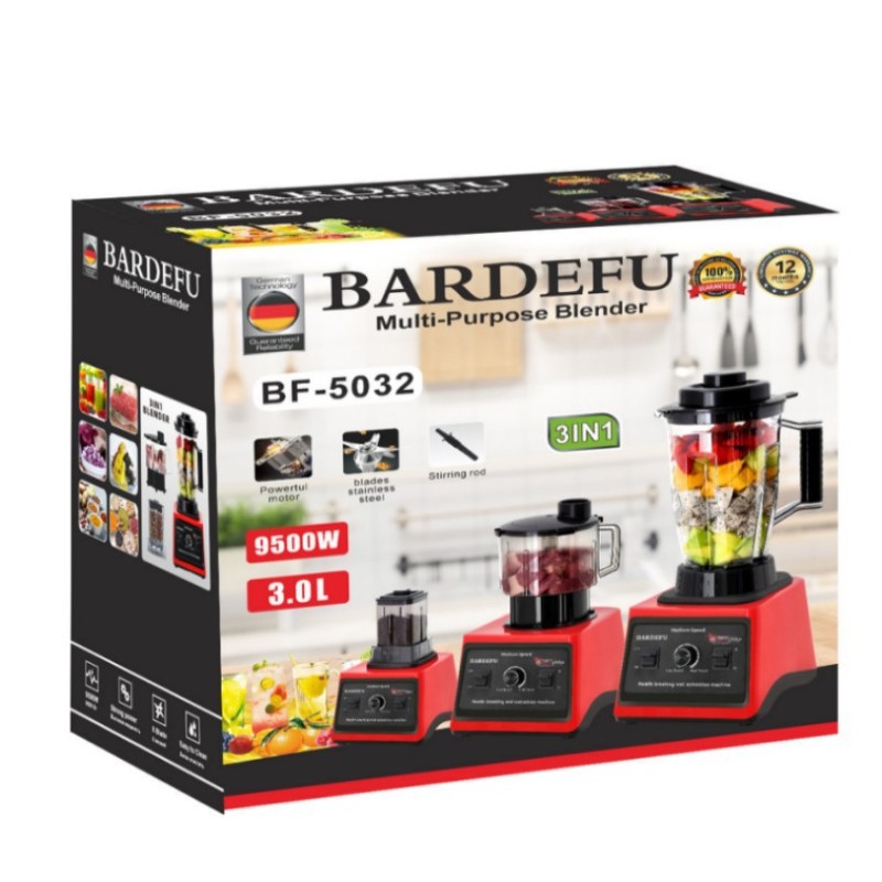 3in1 multifunctional mixer juicer meat grinder cooking machine 3L foreign trade three-in-one wall breaking machine large capacity