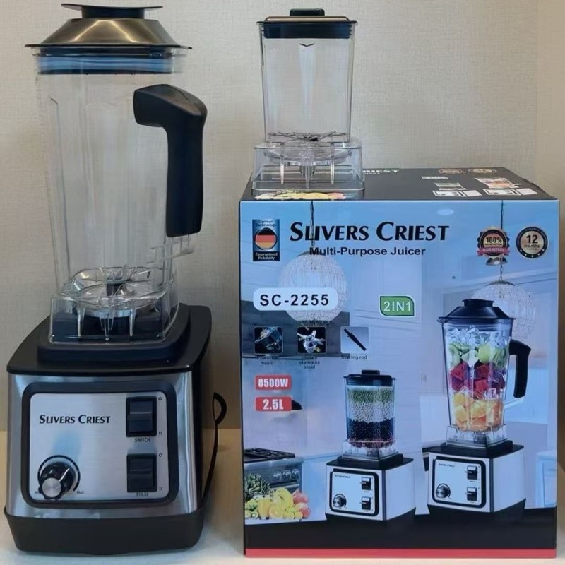 Silver Crest8500W Blender 2.5L Two-In-One Stainless Steel Wall Breaking Machine Household Soy Milk Grinder