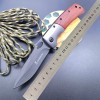 Factory Direct Supply Stainless Steel Knife Fruit Knife Camping Folding Knife Garden Grafting Folding Knife Wooden Handle Outdoor Tool
