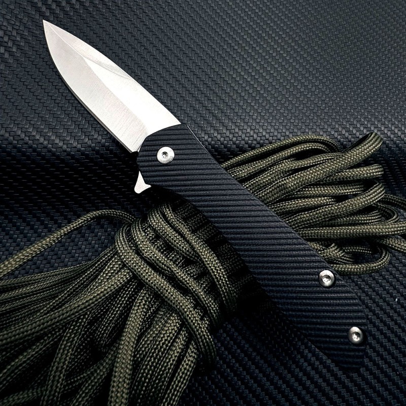 Outdoor Self-Defense Folding Knife G10 Handle Sharp Pocket Knife Kitchen Fruit Knife Orchard Grafting Knife Package Opening Knife