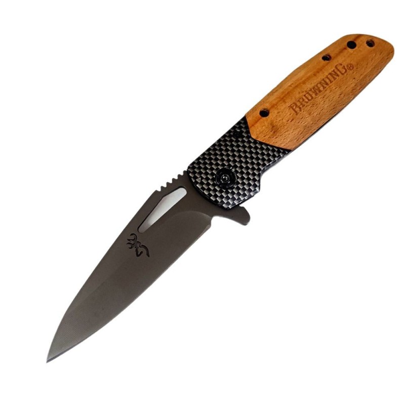 Cross-Border Supply Outdoor Stainless Steel Knife Swiss Army Knife High Hardness Snake Pattern Wooden Handle Knife Exquisite Sharp Fruit Knife