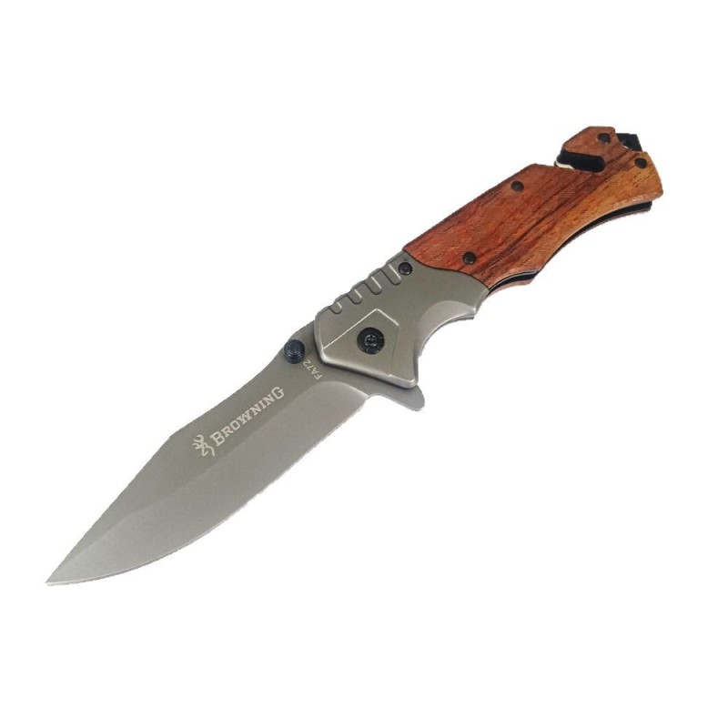 Cross-Border Supply Outdoor Self-Defense Folding Knife Chicken Wing Wood Handle Tactical Split Saber High Hardness Sharp Folding Knife