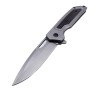 Cross-Border Supply Gray Titanium Carbon Steel Handle Folding Knife Jungle Adventure Sharp Extra Hard Anti-Slip Portable Pocket Survival Knife