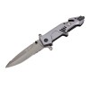 Cross-border Swiss rescue folding knife multi-purpose folding knife foreign trade pocket knife high hardness compass adventure survival knife
