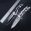 All-steel mechanical knife creative high hardness outdoor tools field saber fruit knife with nylon knife cover