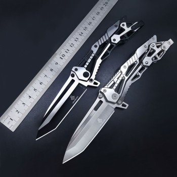 All-steel mechanical knife creative high hardness outdoor tools field saber fruit knife with nylon knife cover