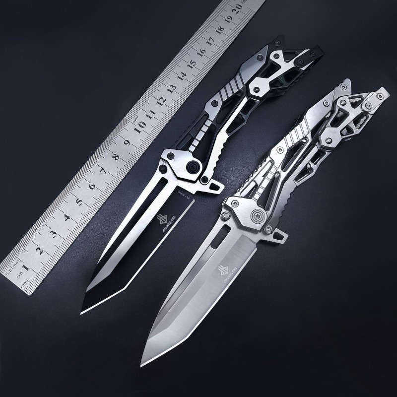 All-steel mechanical knife creative high hardness outdoor tools field saber fruit knife with nylon knife cover