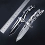 All-steel mechanical knife creative high hardness outdoor tools field saber fruit knife with nylon knife cover