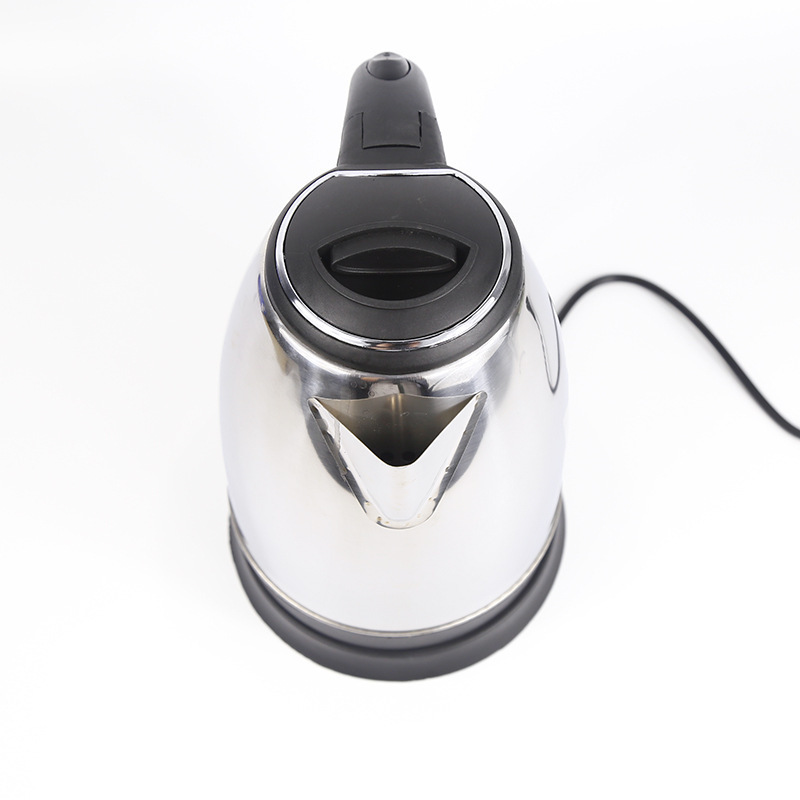 European plug in stock electric kettle 2 L stainless steel automatic electric kettle can be foreign trade color box export