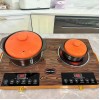 Wholesale and Export Cross-border Double Stove Electric Ceramic Stove Single Stove English Household Multi-function Intelligent Household Energy Frying Light Wave Energy Saving