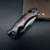 Cross-Border Supply Black Titanium Camping Tactical Portable Folding Knife Multi-Functional High Hardness Heavy-Duty Folding Knife Survival Tool