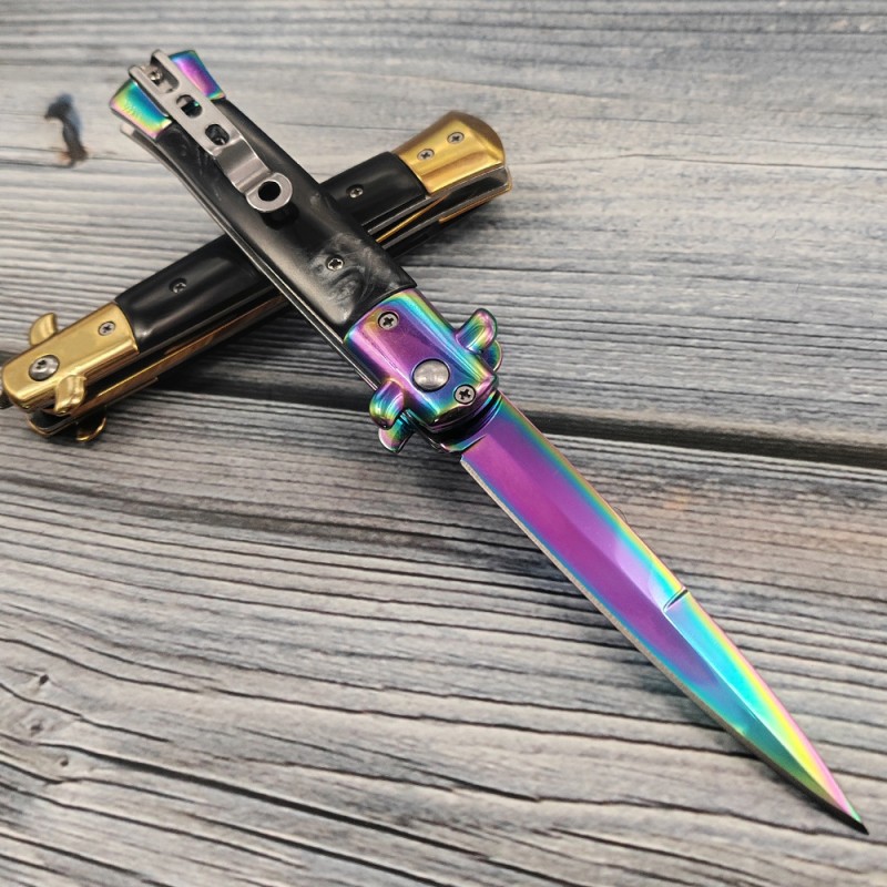 Mafia stainless steel knife outdoor household fruit knife self-defense field saber cross-border supply of a generation of hair