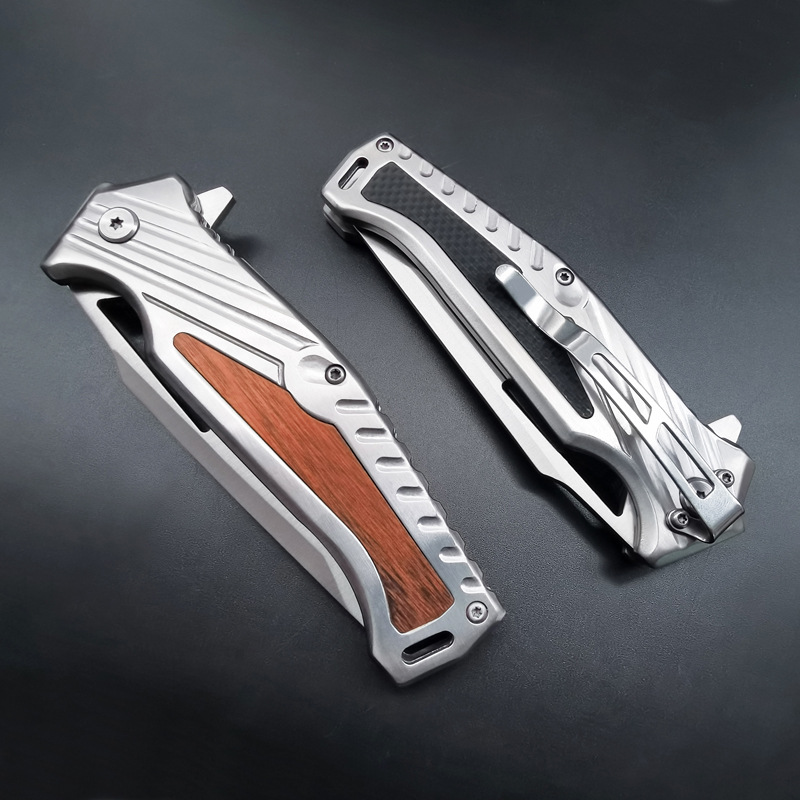 Wholesale stainless steel camping knife high hardness exquisite saber portable outdoor travel tools portable fruit knife