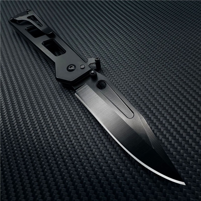 Outdoor survival folding knife high quality mechanical folding knife with nylon set tactical saber car express knife