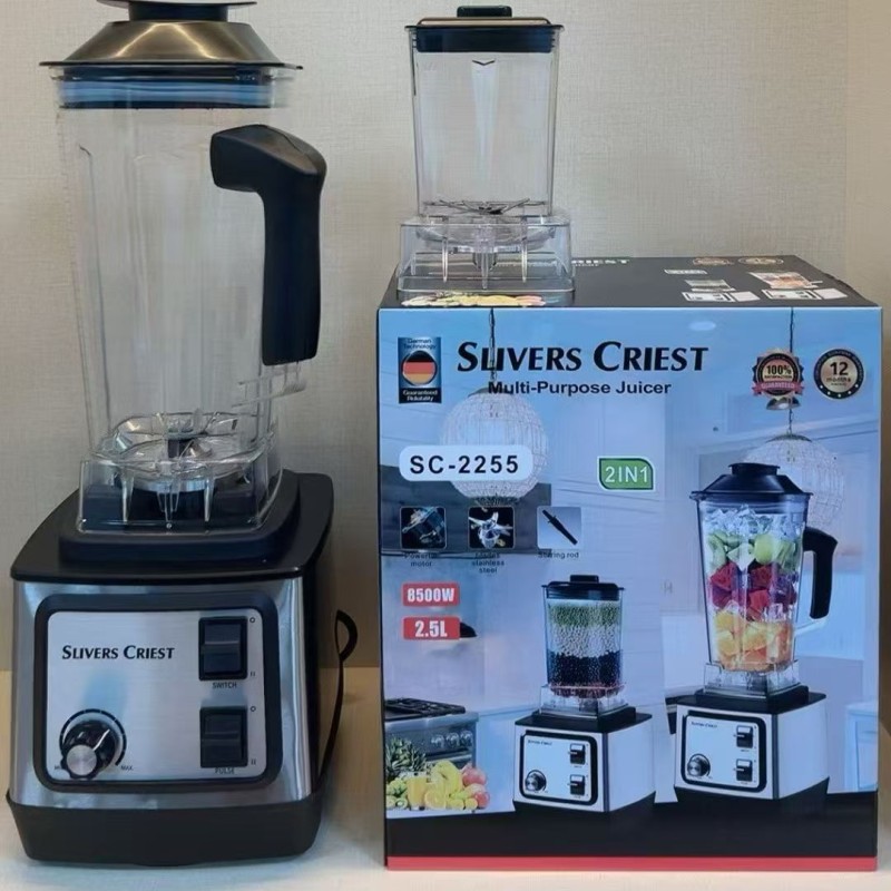 Silver Crest8500W Blender 2.5L Two-In-One Stainless Steel Wall Breaking Machine Household Soy Milk Grinder