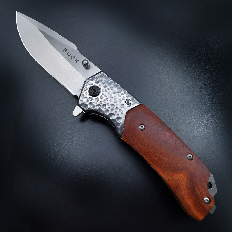 Wholesale Outdoor Pocket Knife Folding Knife Portable High Hardness Military Knife Fruit Knife Outdoor Self-Defense Emergency Survival Knife