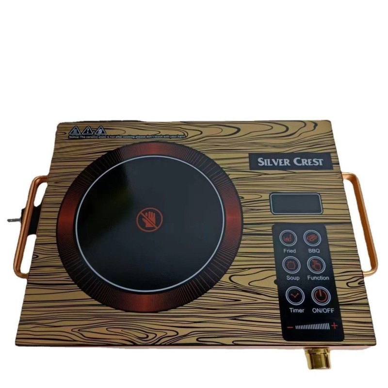 Cross-border Black Gold Edition Electric Ceramic Furnace Intelligent Touch Electric Ceramic Furnace Household Multi-function Burst Light Wave Energy-saving Electric Ceramic Furnace