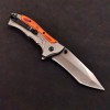 Outdoor Survival Folding Knife with Colorful Wooden Handle, Portable Self-Defense Knife, Sharp Unboxing Knife, Barbecue Meat Cutting Knife
