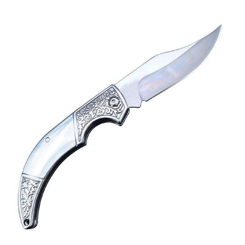 Mini Knife Portable Folding Knife Household Fruit Knife Melon Knife Disassemble Express Tool Keychain Horn Knife
