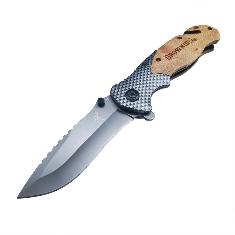 Browning Folding Knife Outdoor Knife Wilderness Survival Military Knife Self-Defense High Hardness Amazon X50 Fruit Knife