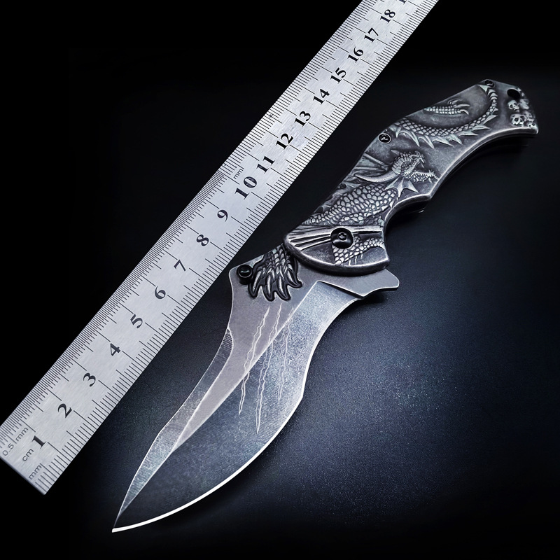 Outdoor knife carry fruit knife relief knife folding self-defense weapons tools foreign trade small commodities military knife