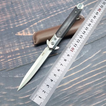 Cross-Border Supply of Rosewood Handle High Hardness Camping Knife Portable Car Self-Defense Knife Portable Fruit Knife