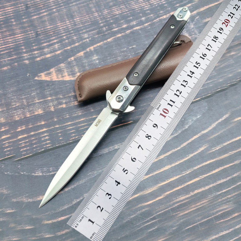 Cross-Border Supply of Rosewood Handle High Hardness Camping Knife Portable Car Self-Defense Knife Portable Fruit Knife