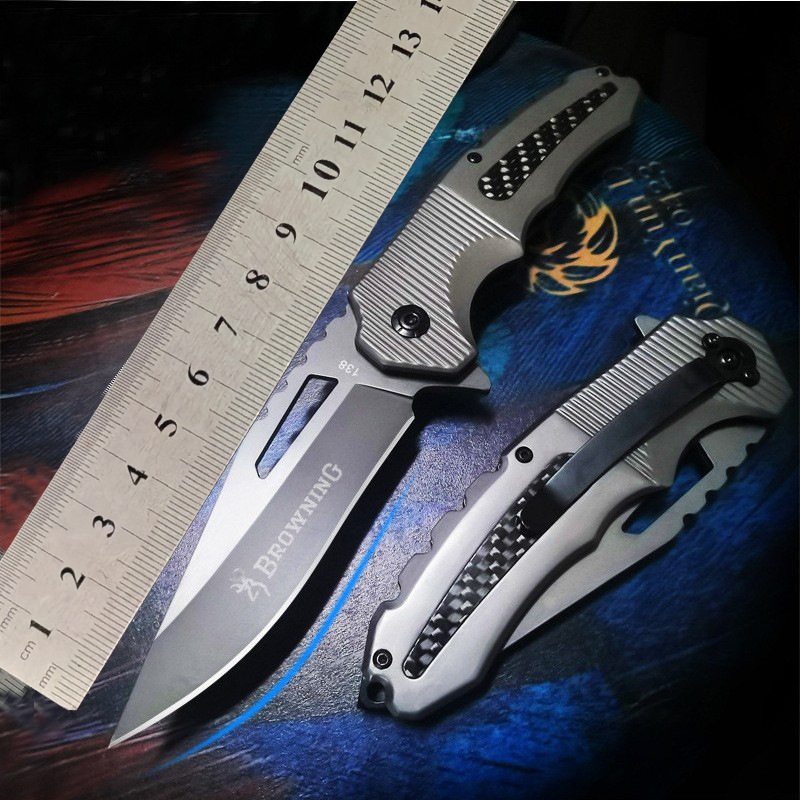 Wholesale portable knife outdoor sharp high hardness folding knife camping knife folding knife cross-border small commodity fruit knife