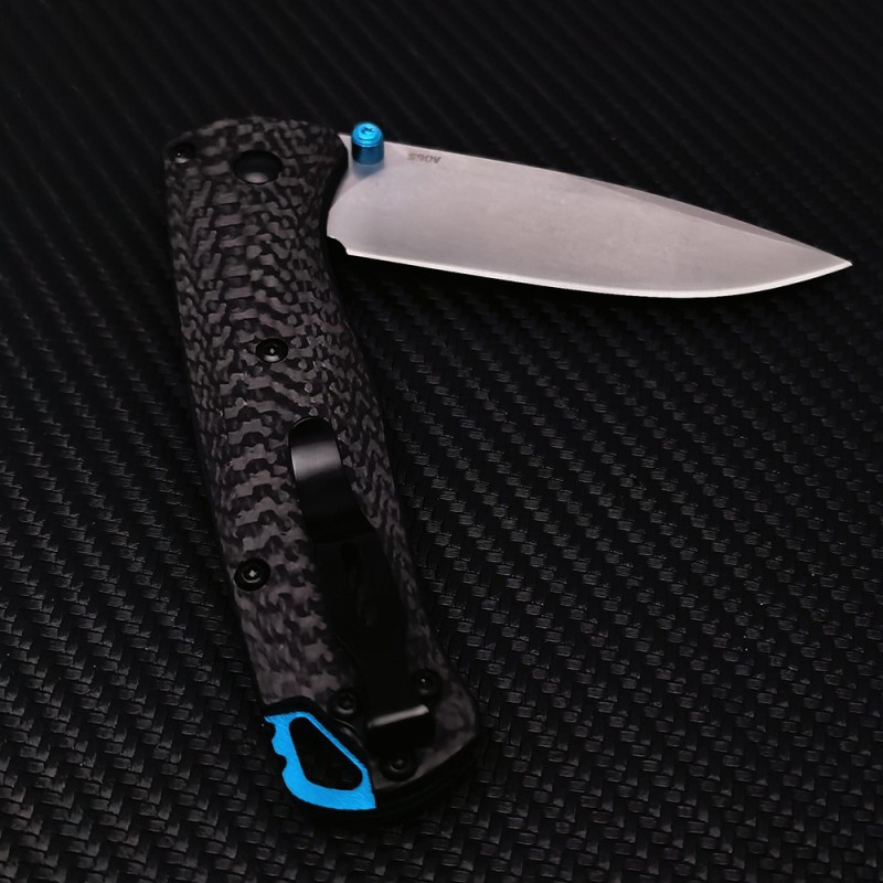 Cross-Border Butterfly 535-3 Carbon Fiber Handle Ecd Fishing Folding Knife Lightweight Outdoor Survival Tactical Knife Dropshipping