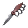 Tiger Finger Knife Knife Tactical Folding Outdoor Knife Wooden Handle Multifunctional Folding Knife Camping Escape Fruit Knife Export Knife
