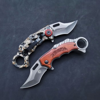 Outdoor Folding Knife, High Hardness Mini Portable Tool, Ring-Shaped Window Breaker, Aliexpress Fruit Knife Wholesale