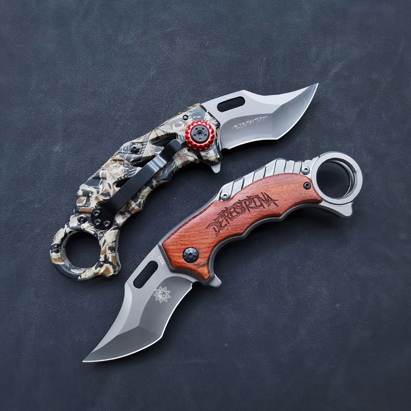 Outdoor Folding Knife, High Hardness Mini Portable Tool, Ring-Shaped Window Breaker, Aliexpress Fruit Knife Wholesale
