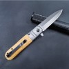 Cross-Border Olive Wood Handle Outdoor Swordfish Knife Self-Defense Emergency Sharp High Hardness Folding Knife Self-Defense Military Knife