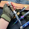 Mafia Stainless Steel Knife Outdoor Household Fruit Knife Self-Defense Field Tactical Knife Exquisite Fruit Small Folding Knife